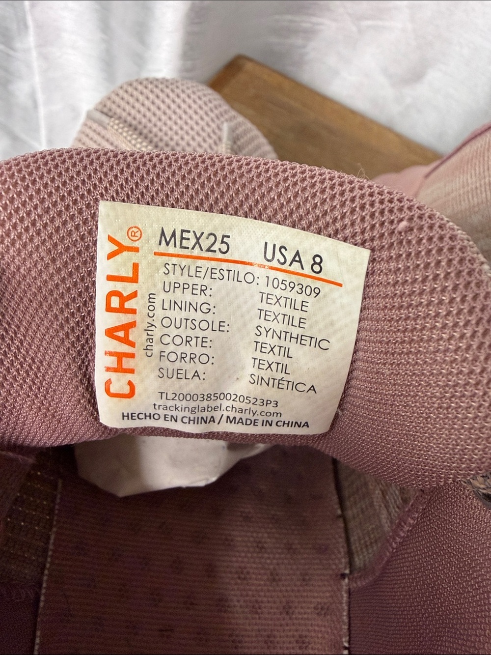 Charly Trote Pink Ombré Mesh Walking Low Impact Athleisure Foam Insole Women’s 8 - Picture 6 of 11